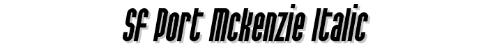 SF Port McKenzie Italic font